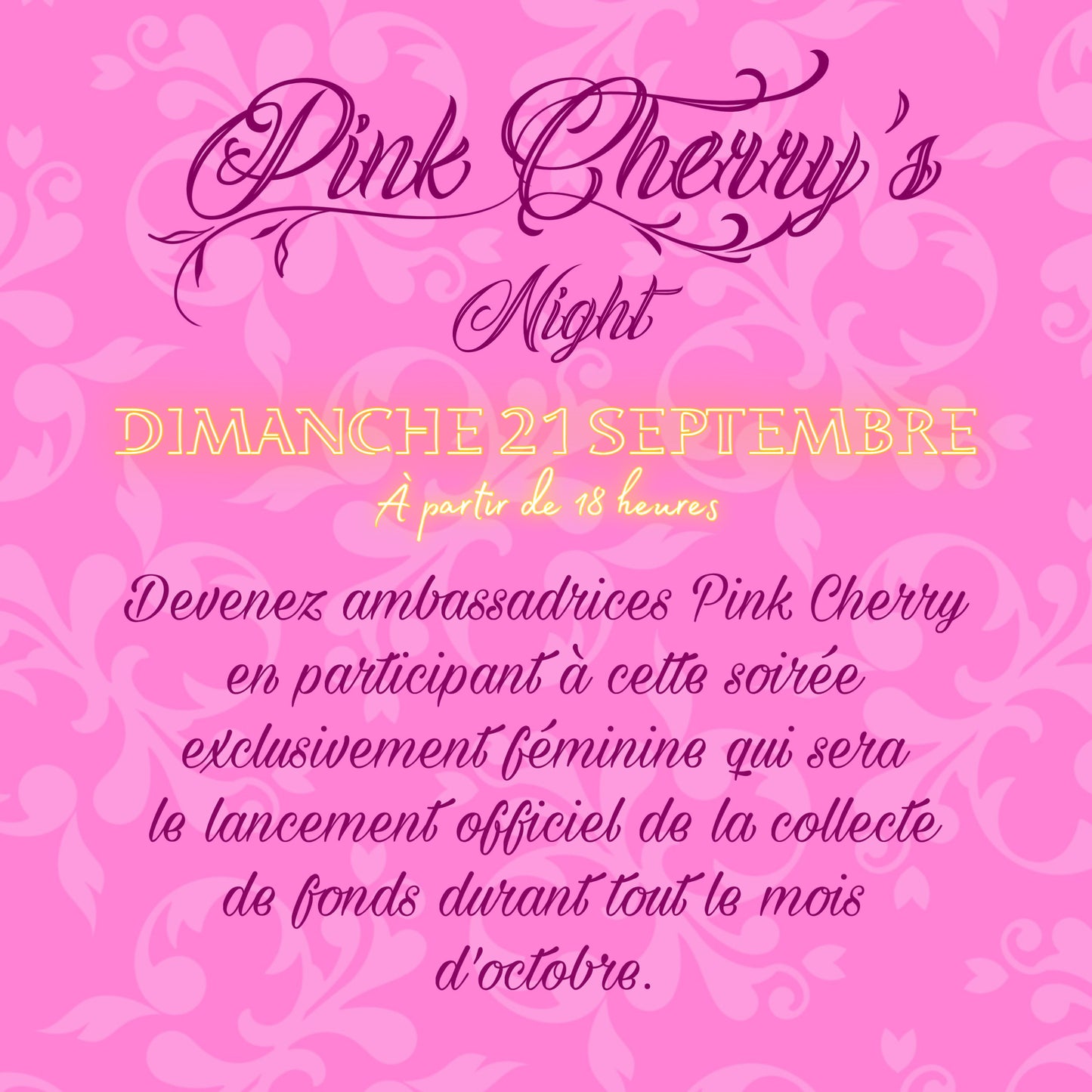 BRACELET PINK CHERRY’s NIGHT 💞