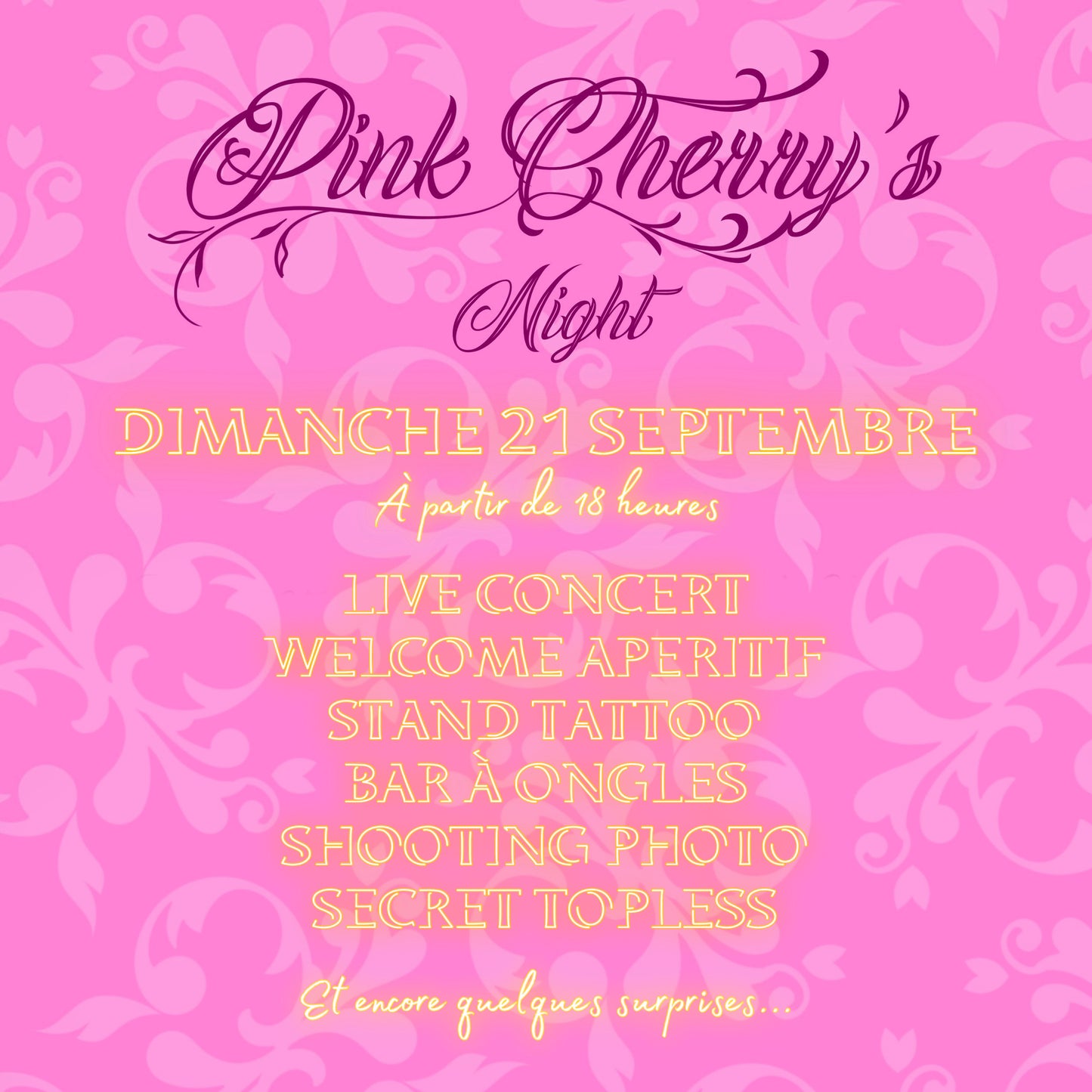 BRACELET PINK CHERRY’s NIGHT 💞